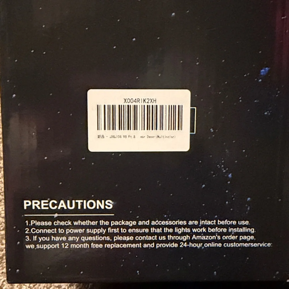 Festive String Lights - 98 ft of Multicolor “Fairy” Lights - NEW in box!